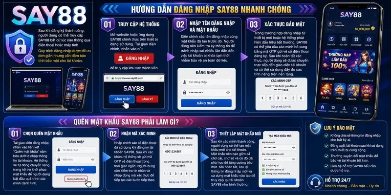 Hướng Dẫn Đăng Nhập SAY88